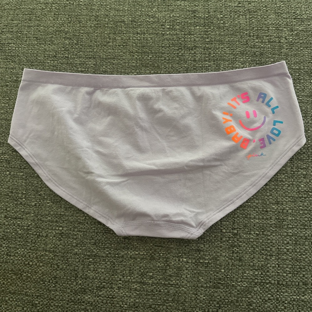 PINK Victoria’s Secret Hipster with Rainbow Graphic